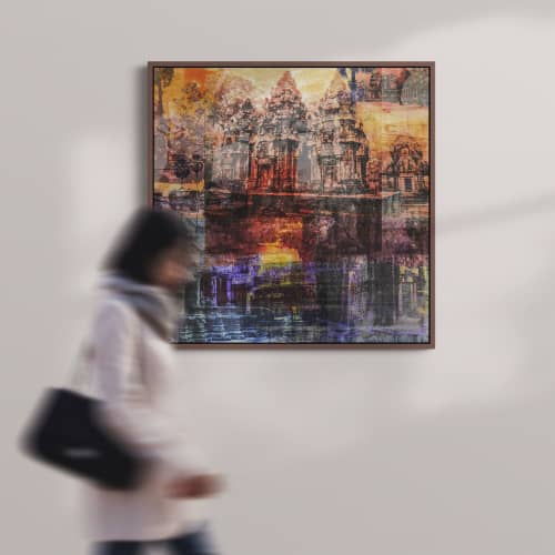 Art for Residential Interior in Singapore | Photography by Sven Pfrommer. Item composed of paper