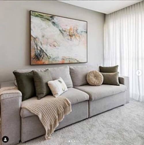 MILD MANNERED 2 Fine Art Print in Client's Home in Brazil | Prints by Julia Di Sano. Item composed of paper