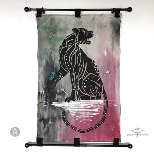 Sentinal by Sean Martorana | Oil And Acrylic Painting in Paintings by Sean Martorana. Item composed of canvas and synthetic