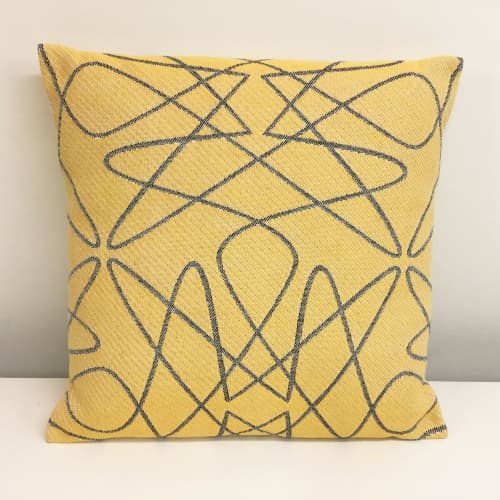 Jacquard Woven Pillow | Cushion in Pillows by Zuzana Licko. Item made of linen