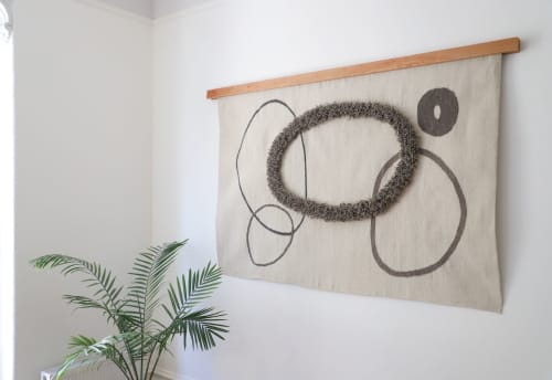 ARMONIA en blanco | Tapestry in Wall Hangings by Tierra y Mano | Berkeley, CA in Berkeley. Item composed of fiber