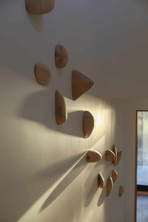 Round Wood Sculptures | Wall Sculpture in Wall Hangings by Ivars Design. Item made of wood compatible with contemporary and modern style