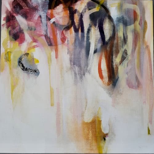 Dissolving Fear c2020 | Oil And Acrylic Painting in Paintings by Anne C. Faber. Item made of canvas with synthetic