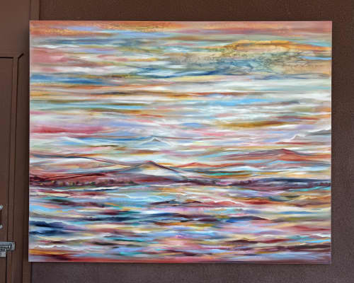 Maui Mountain | Oil And Acrylic Painting in Paintings by Kozyuk Gallery. Item composed of canvas in boho or contemporary style