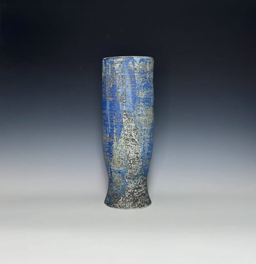 Footed Vase | Vases & Vessels by Lisa B. Evans Ceramics. Item composed of ceramic in minimalism or contemporary style