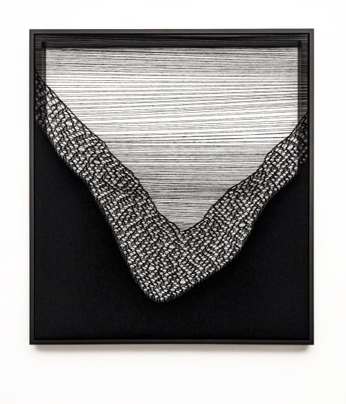 Holloway no. 1 | Mixed Media by Jennifer E. Moss. Item composed of wood & wool compatible with contemporary and industrial style