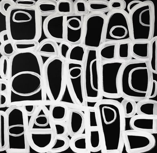 SOLD - 'ZANZiBAR' original abstract painting by Linnea Heide | Paintings by Linnea Heide contemporary fine art