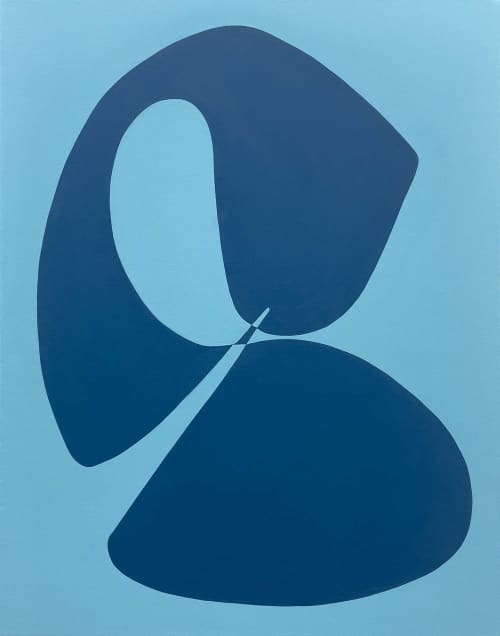 Horsefeathers | Oil And Acrylic Painting in Paintings by Kate Wilson Fine Art. Item composed of canvas in minimalism or modern style