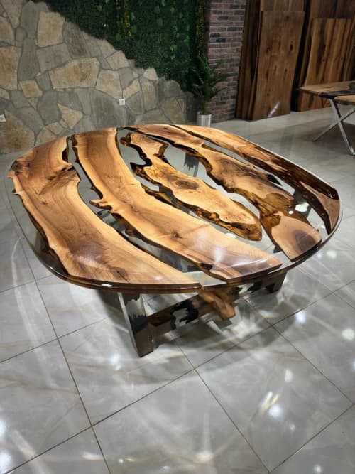 Epoxy Conference Table - Big Resin Table | Tables by TigerWoodAtelier