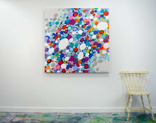 A Bubbly Personality | Oil And Acrylic Painting in Paintings by Claire Desjardins. Item composed of canvas and synthetic