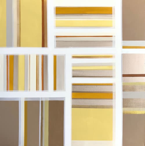 'HARVEST' original abstract painting by Linnea Heide | Oil And Acrylic Painting in Paintings by Linnea Heide contemporary fine art. Item composed of canvas & synthetic