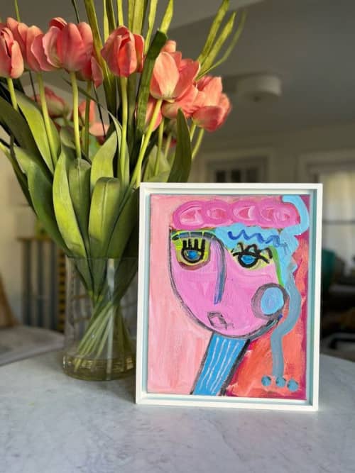 Adrienne | Sold | Oil And Acrylic Painting in Paintings by Aleea Jaques ,