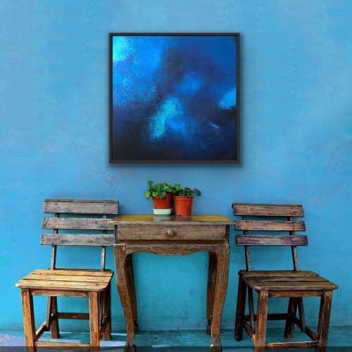 Day Dreaming Mural | Oil And Acrylic Painting in Paintings by Eleanor McKnight. Item made of canvas with synthetic