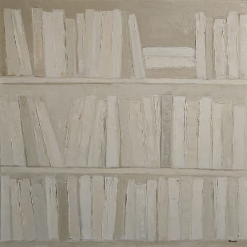 Eco di parole | Oil And Acrylic Painting in Paintings by Sophie DUMONT.. Item made of wood with canvas works with minimalism & contemporary style