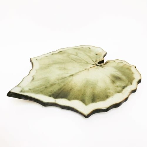 Leaf Serving Plate | Dinnerware by Sonya Ceramic Art | The Ethicurean in Bristol. Item composed of stoneware