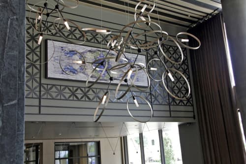 Kaleidoscope Canvas | Oil And Acrylic Painting in Paintings by Organik Creative | The McAdams Apartments in Houston. Item made of canvas with synthetic