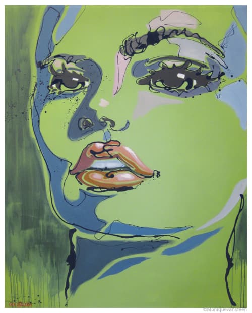 Endeide - original Painting (Sold) | Oil And Acrylic Painting in Paintings by Monique van Steen. Item composed of canvas