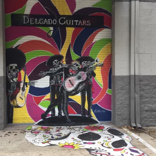 Delgado Guitars | Street Murals by Drafts by Ola | Delgado Guitars in Nashville. Item composed of synthetic
