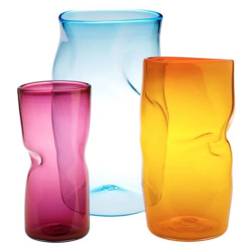 Slumped Vase | Vases & Vessels by Esque Studio. Item made of glass