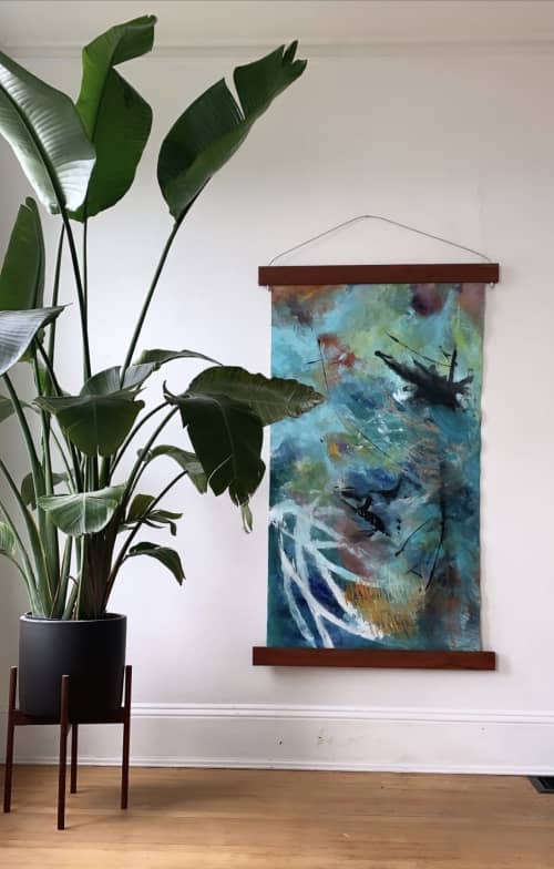 Saltwater | Oil And Acrylic Painting in Paintings by Amanda Szopinski | Malibu in Malibu. Item composed of canvas and synthetic