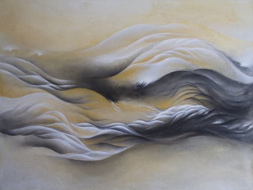 Shaped by the same waters | Oil And Acrylic Painting in Paintings by Francesca Borgo. Item composed of canvas in minimalism or contemporary style