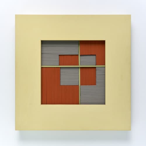 16 x 16 series | Wall Sculpture in Wall Hangings by Wendy Maruyama Studios. Item composed of wood
