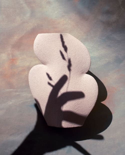 Ceramic Vase 'Ellipse N°1 - White' | Vases & Vessels by INI CERAMIQUE