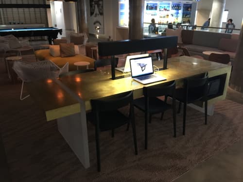 Aloft/Gates Hotel Miami Beach Tables | Conference Table in Tables by Doro Designs | The Gates Hotel South Beach - a DoubleTree by Hilton in Miami Beach. Item made of wood with steel