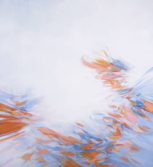 "Lift", Original Oil on canvas , 48 x 44 | Oil And Acrylic Painting in Paintings by Cameron Schmitz. Item compatible with contemporary and coastal style