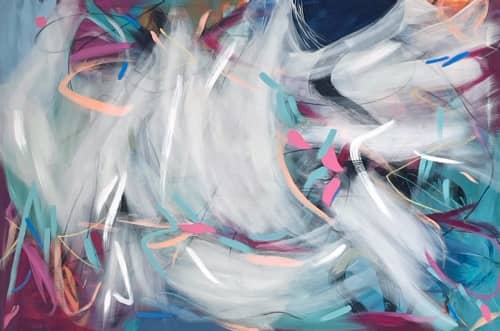 "Grace is Waiting for You" | Oil And Acrylic Painting in Paintings by Roma Osowo. Item composed of canvas in mid century modern or contemporary style