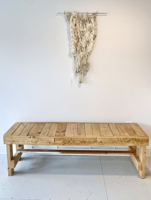 Security blanket 1 | Macrame Wall Hanging in Wall Hangings by Erica Recto Art. Item made of wool with stoneware
