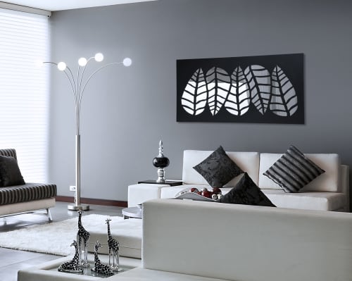 Mirror Leaves | Wall Sculpture in Wall Hangings by ZDS. Item compatible with minimalism and contemporary style