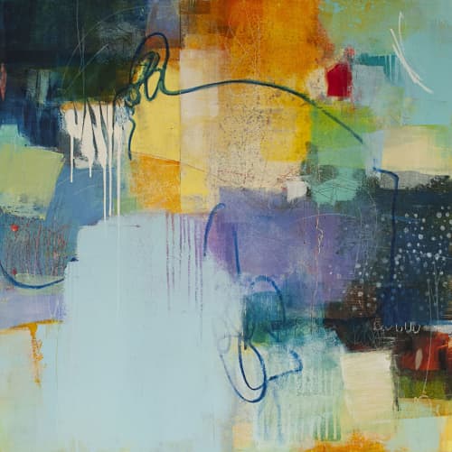 The Choices We Make | Oil And Acrylic Painting in Paintings by Pamela K Beer Contemporary Fine Art. Item made of paper