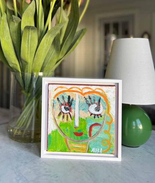 Olga | Sold | Oil And Acrylic Painting in Paintings by Aleea Jaques ,