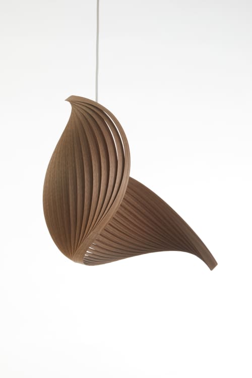 Wing walnut | Pendants by Studio Vayehi. Item composed of maple wood in minimalism or contemporary style