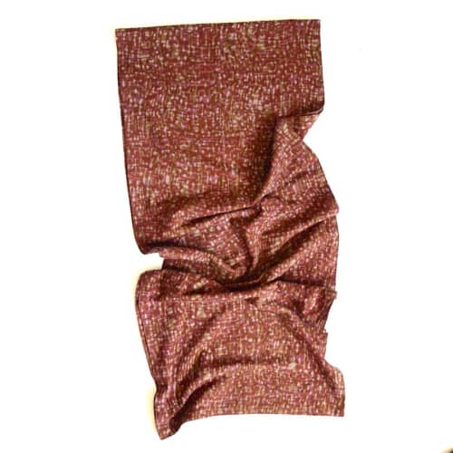 Table Runner | Barkha Orange | Linens & Bedding by ichcha. Item made of cotton works with boho & minimalism style