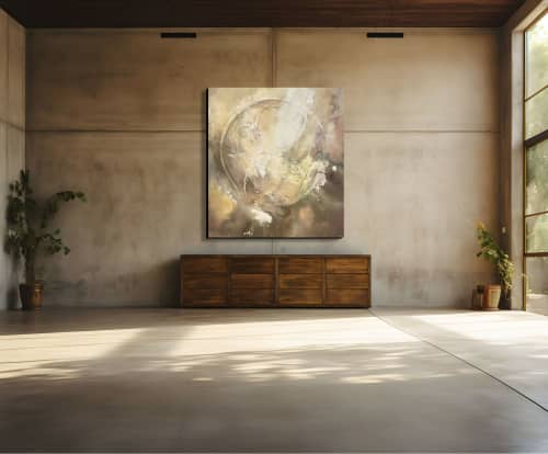 Dream: Celestial | Mixed Media by Elizabeth Bryan Studio. Item made of canvas