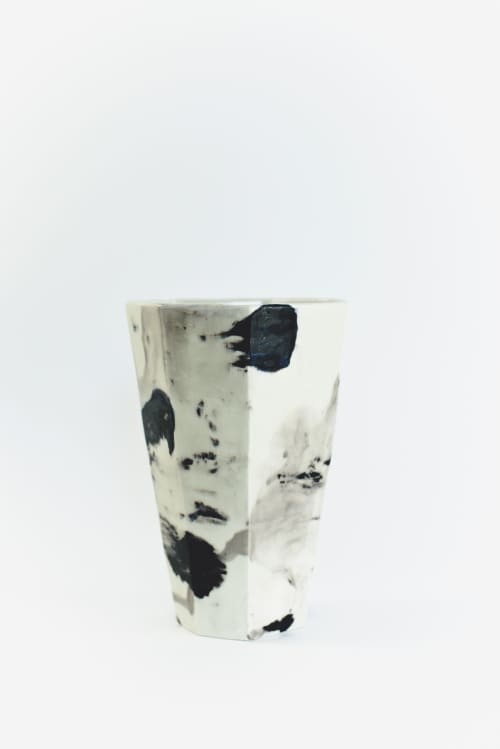 Geo Vase | Vases & Vessels by Lauren Herzak-Bauman. Item composed of ceramic