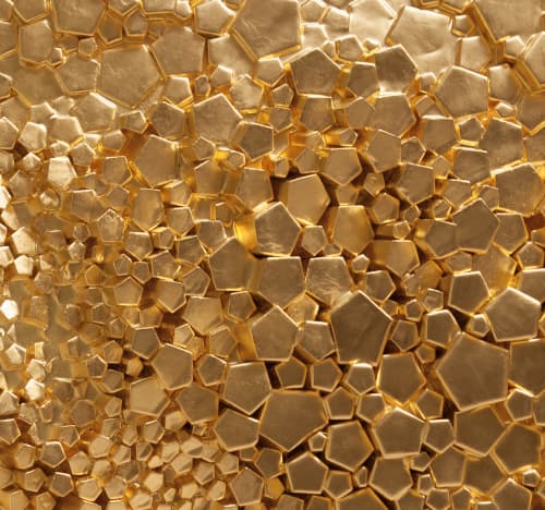 golden staffa | Wall Sculpture in Wall Hangings by John Breed. Item made of synthetic