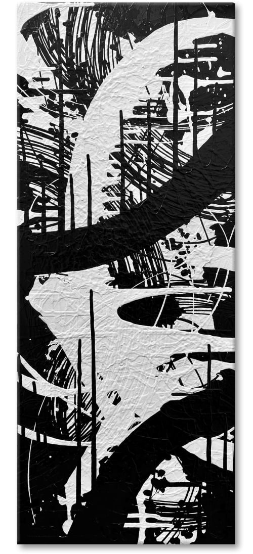 Hold On - Original fine art painting | Oil And Acrylic Painting in Paintings by Gina Tyquiengco | New York in New York. Item composed of canvas