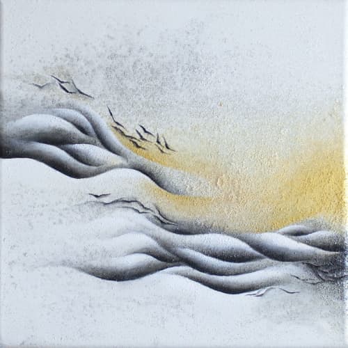 In your smile | Oil And Acrylic Painting in Paintings by Francesca Borgo. Item composed of canvas compatible with minimalism and contemporary style
