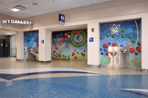 Celestial Playground | Murals by Amy Cheng | Jacksonville International Airport in Jacksonville. Item composed of synthetic