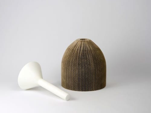 Avvolti - grande | Vase in Vases & Vessels by gumdesign. Item made of marble with paper works with modern style