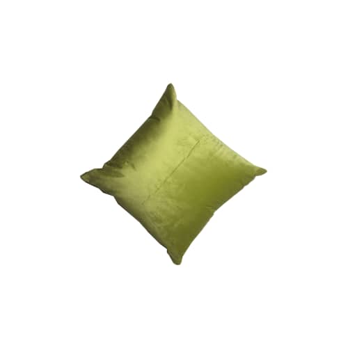 Green velvet handprinted pillow case | Pillows by Britny Lizet. Item composed of cotton in boho or eclectic & maximalism style