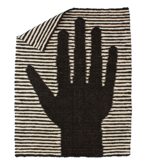 Hand Rug | Small Rug in Rugs by Molly Fitzpatrick. Item made of fabric with fiber