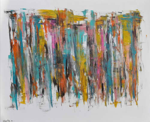"Linse" | Oil And Acrylic Painting in Paintings by Shirly Maimom Art. Item made of canvas with synthetic