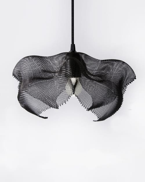 "Cloud III" Steel Wire Mesh Pendant Light 12" - Small | Pendants by Anne Lindsay. Item made of steel works with contemporary & eclectic & maximalism style