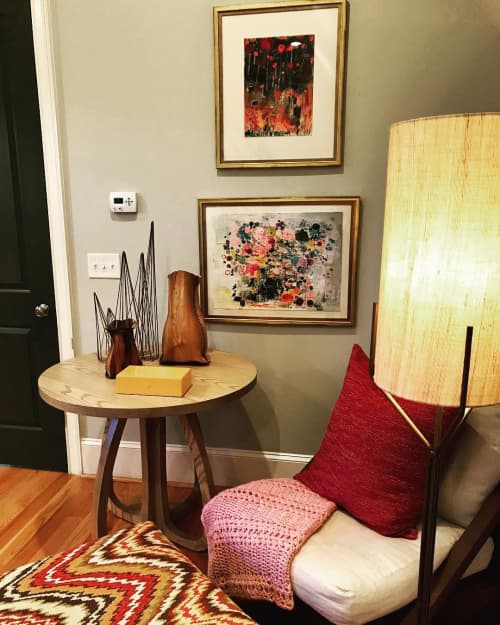 Paper Pieces | Oil And Acrylic Painting in Paintings by Wendy McWilliams. Item composed of paper and synthetic