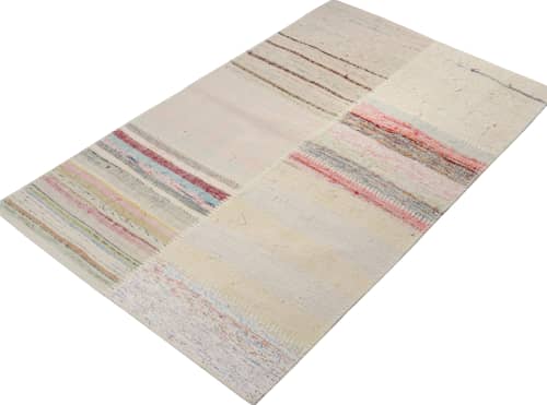 Rug & Kilim’s Patchwork Kilim Rug in Polychromatic Stripes | Area Rug in Rugs by Rug and Kilim