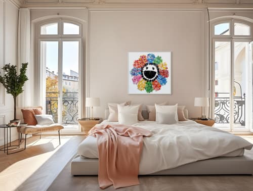 The Garden of Wonders | Sculptures by Virginie SCHROEDER. Item composed of canvas in minimalism or contemporary style